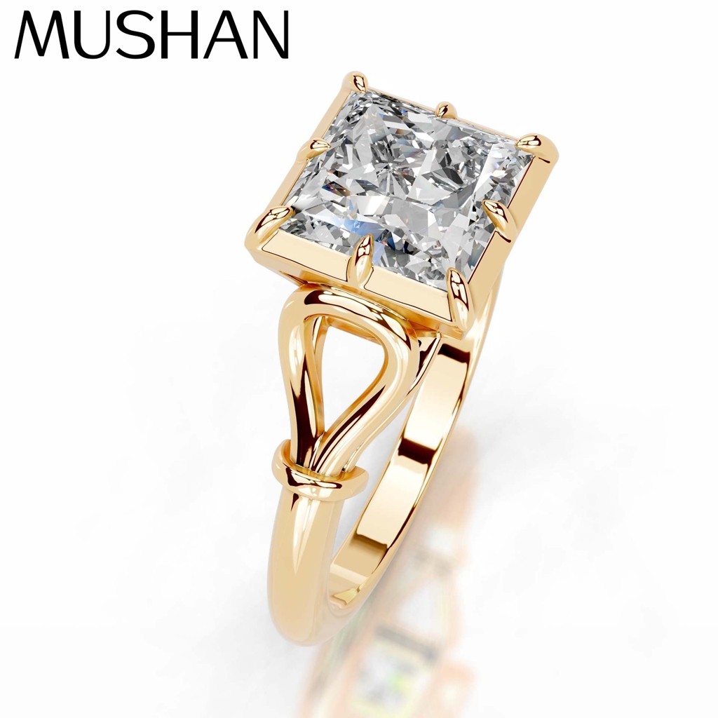 Moissanite Ring - MUSHAN Özel Tasarım Takı 925 Ayar