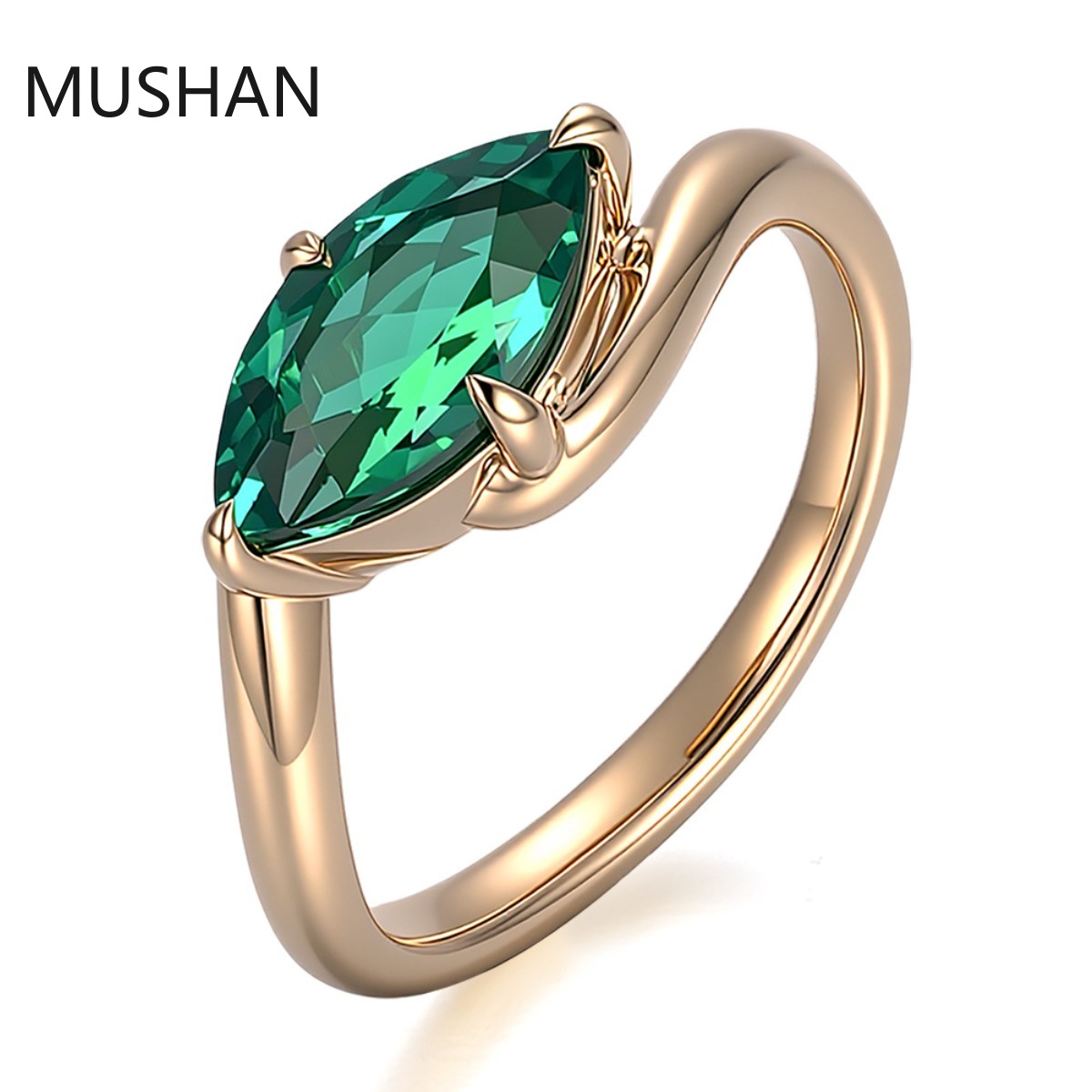 Moissanite Ring - MUSHAN Lüks Özel Tasarım 14K 18K