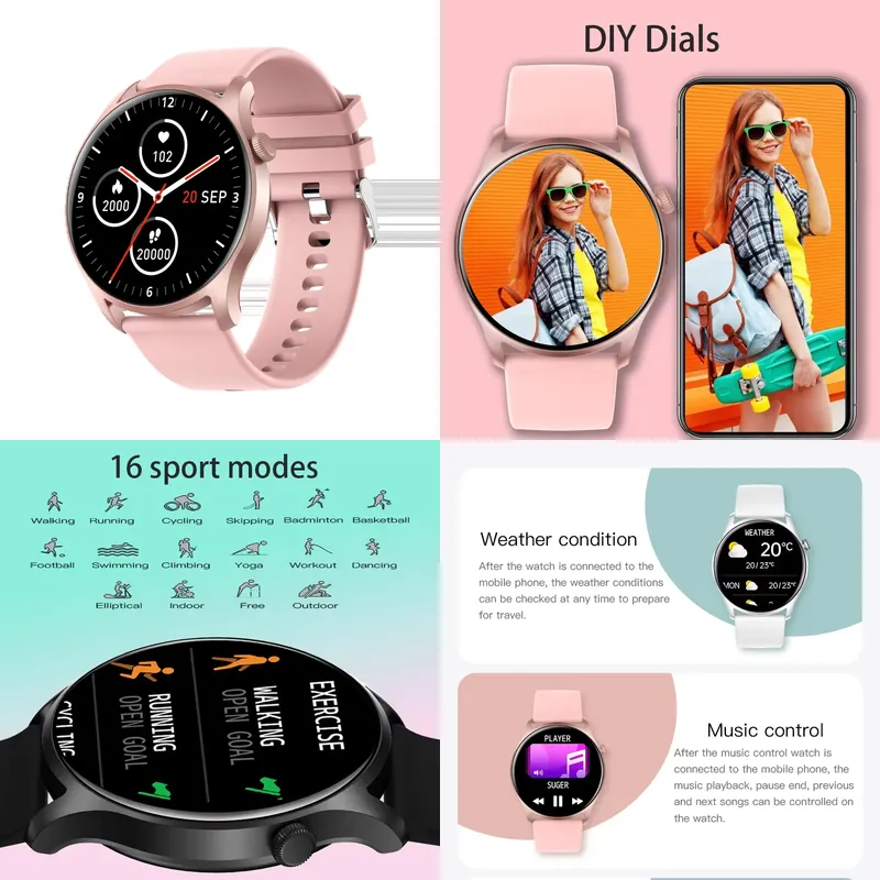 Smartwatch - SENBONO MAX8 Erkekler Akıllı Saat Kadınlar