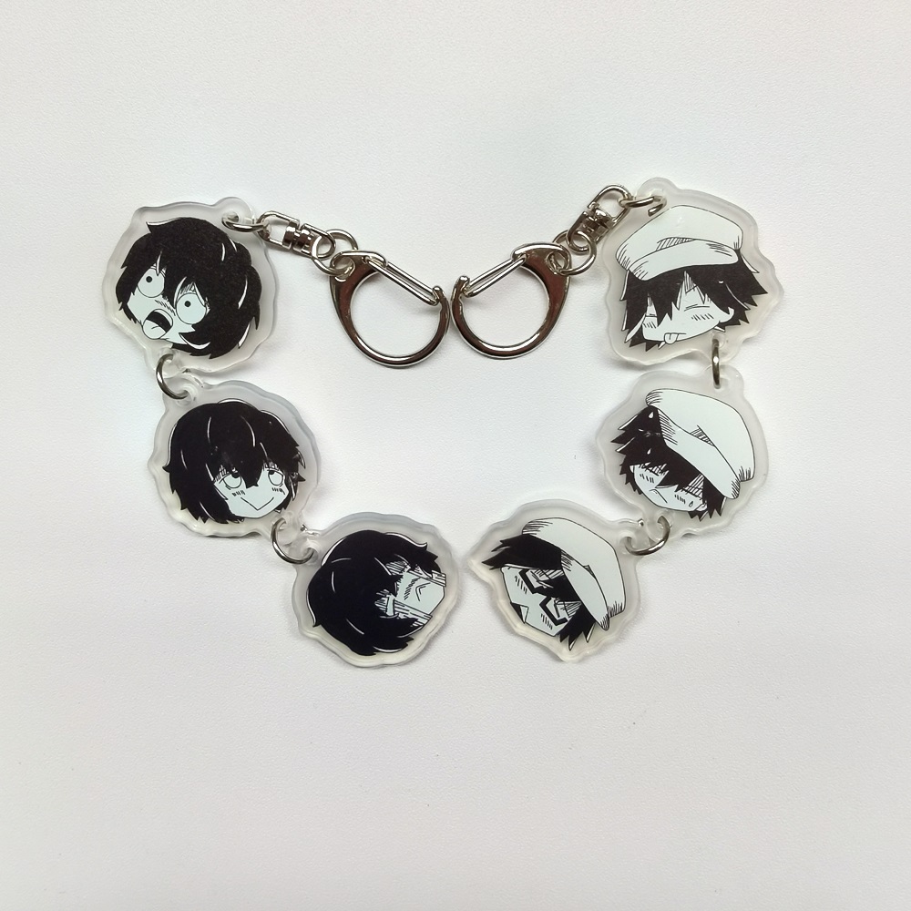 Mens Dog Tag Necklace - Anime Anahtarlık tepsisi Köpekler Akrilik suşi