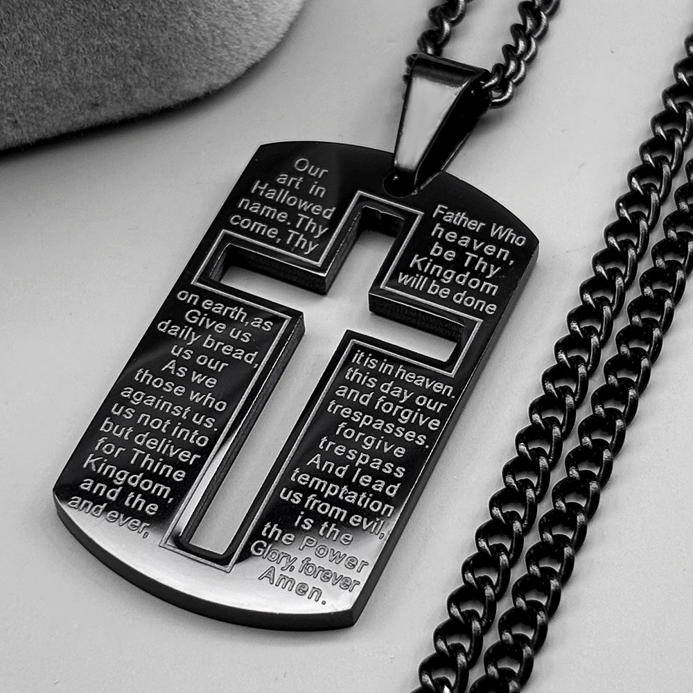 Hıristiyan İncil Çapraz Köpek  - Mens Dog Tag Necklace incelemesi ve fiyatı