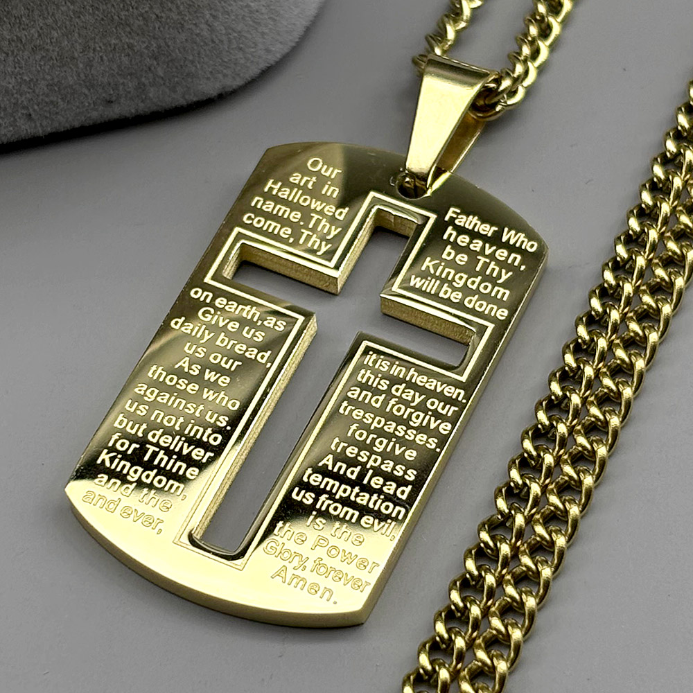 Hıristiyan İncil Çapraz Köpek  - Mens Dog Tag Necklace incelemesi ve fiyatı