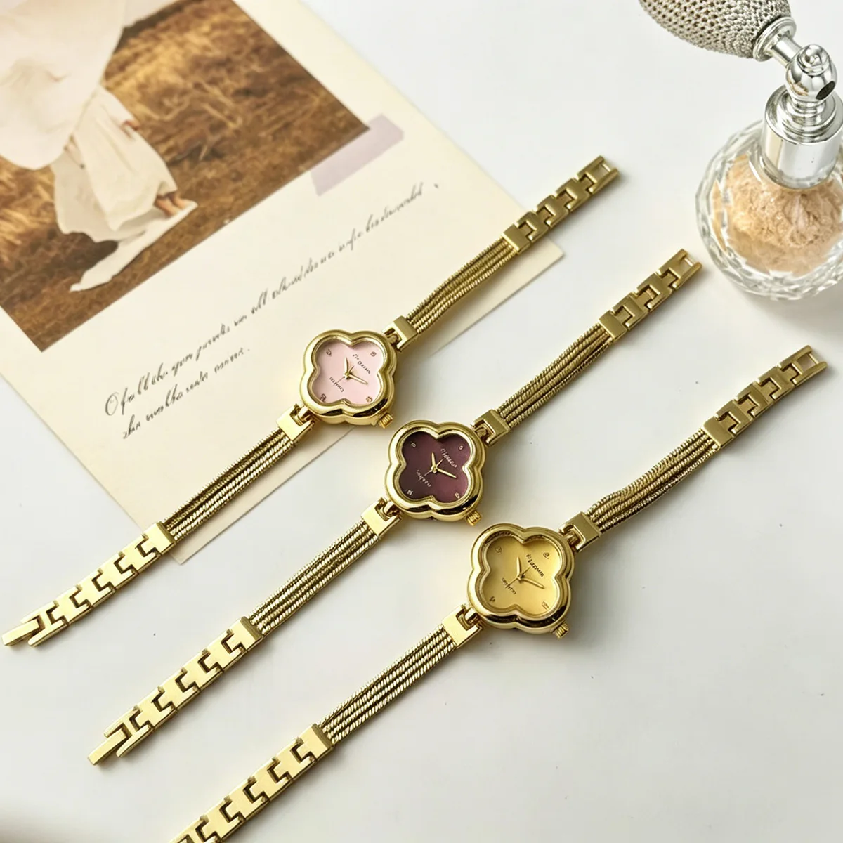 Vintage Kadın Saati Altın Meta - Vintage Jewelry Watches Women incelemesi ve fiyatı