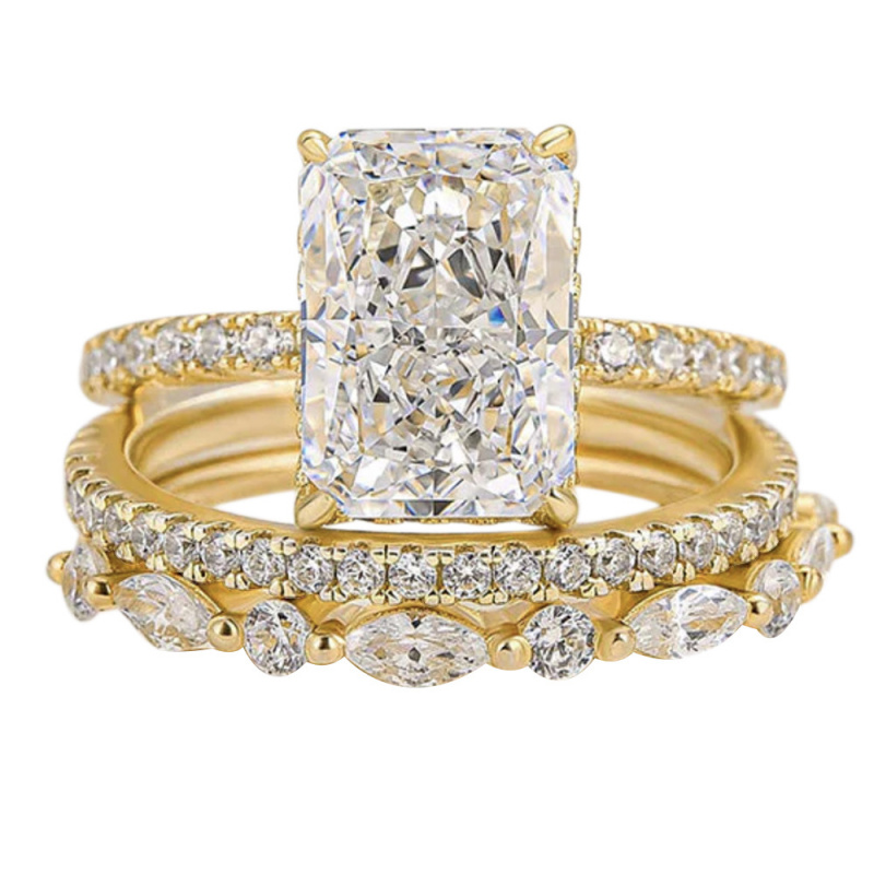 Altın Kaplama Bakır925 Ayar Gü - Moissanite Ring incelemesi ve fiyatı