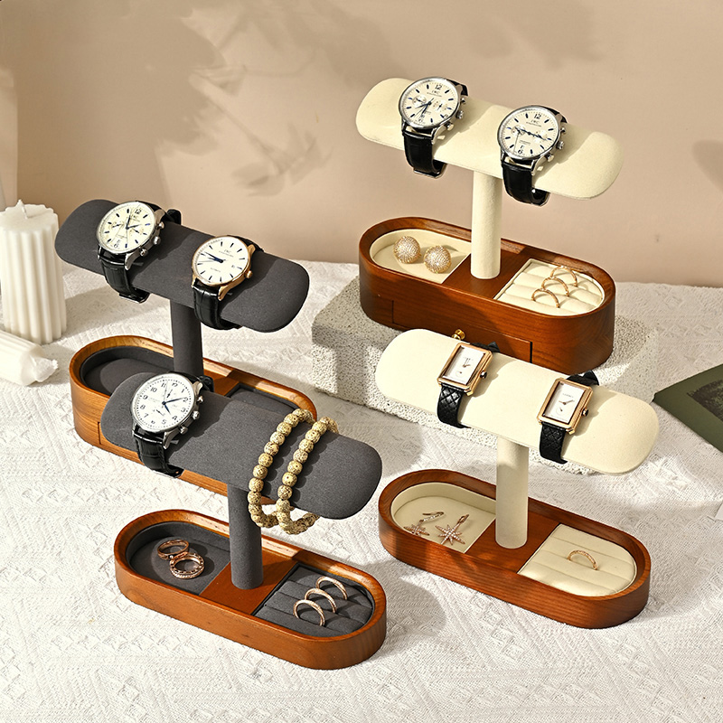 Oirlv katı ahşap saat organiza - Jewelry Watches & Accessories incelemesi ve fiyatı