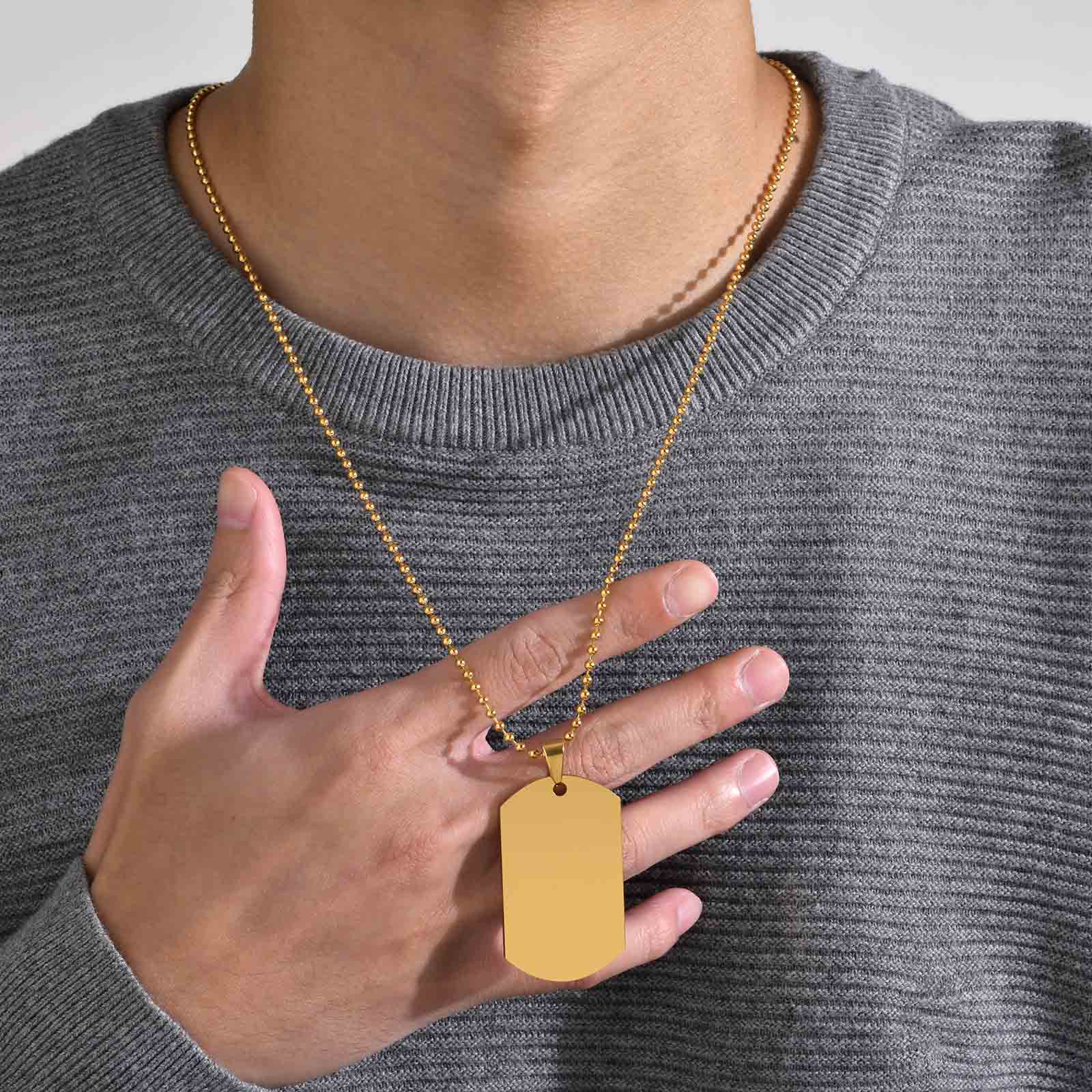 Mprainbow kişiselleştirilmiş o - Mens Dog Tag Necklace incelemesi ve fiyatı