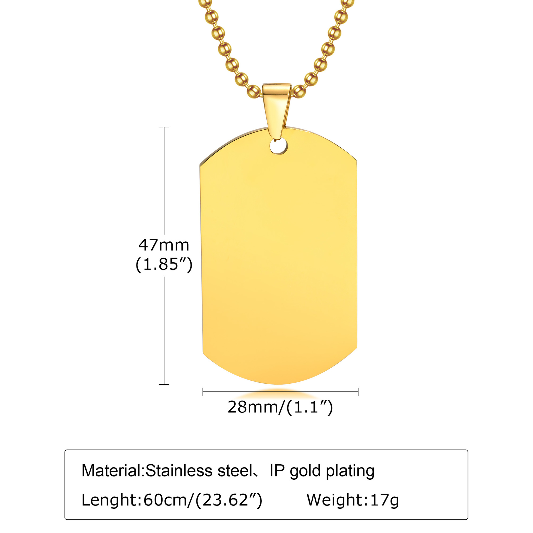 Mprainbow kişiselleştirilmiş o - Mens Dog Tag Necklace incelemesi ve fiyatı