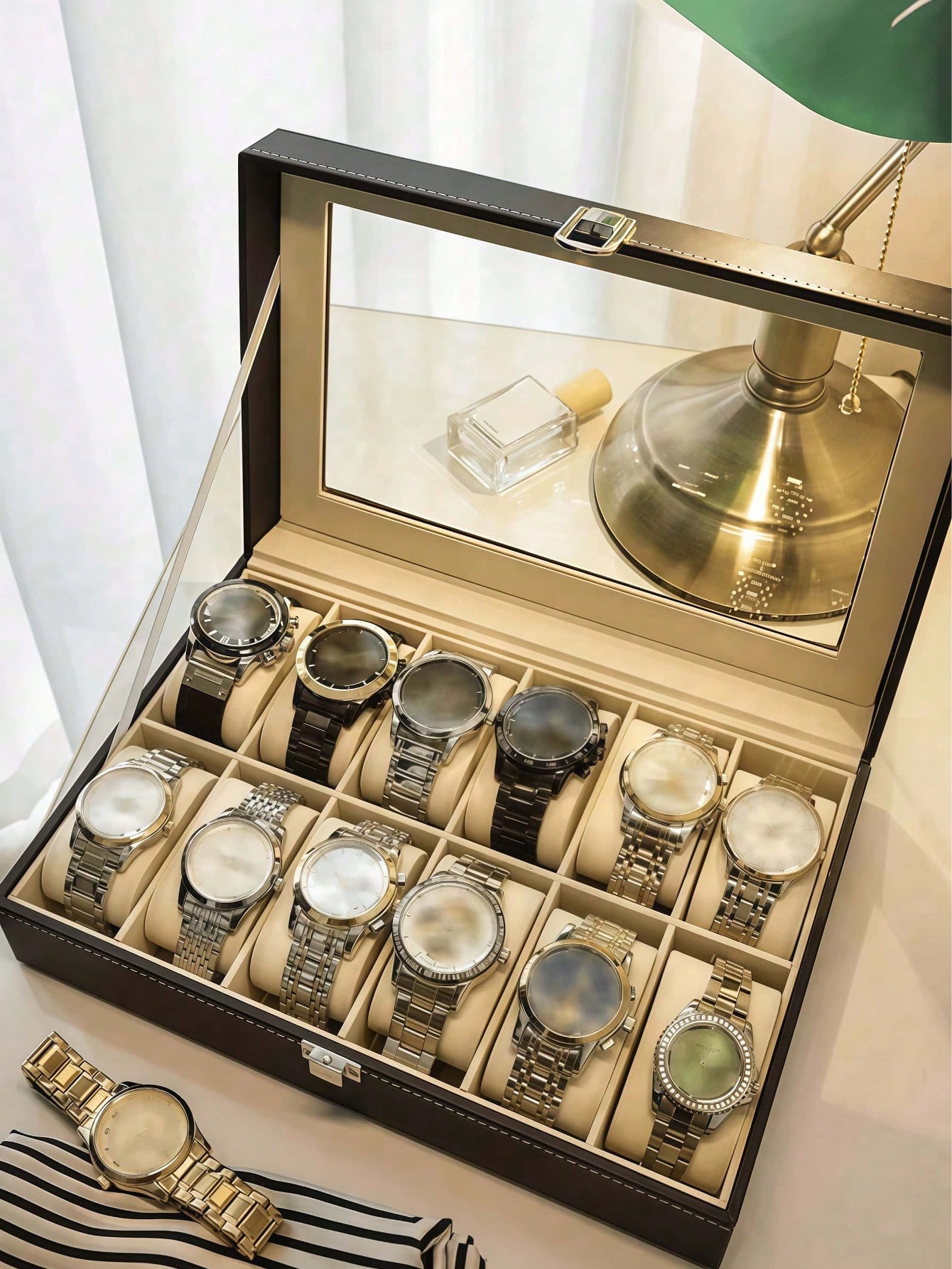 Kilitli Deri Saat Kutusu, Büyü - Jewelry Watches Men incelemesi ve fiyatı