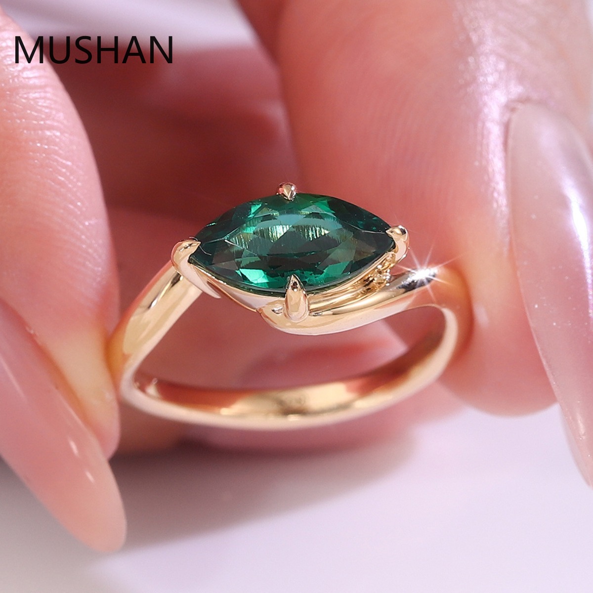 MUSHAN Lüks Özel Tasarım 14K 1 - Moissanite Ring incelemesi ve fiyatı