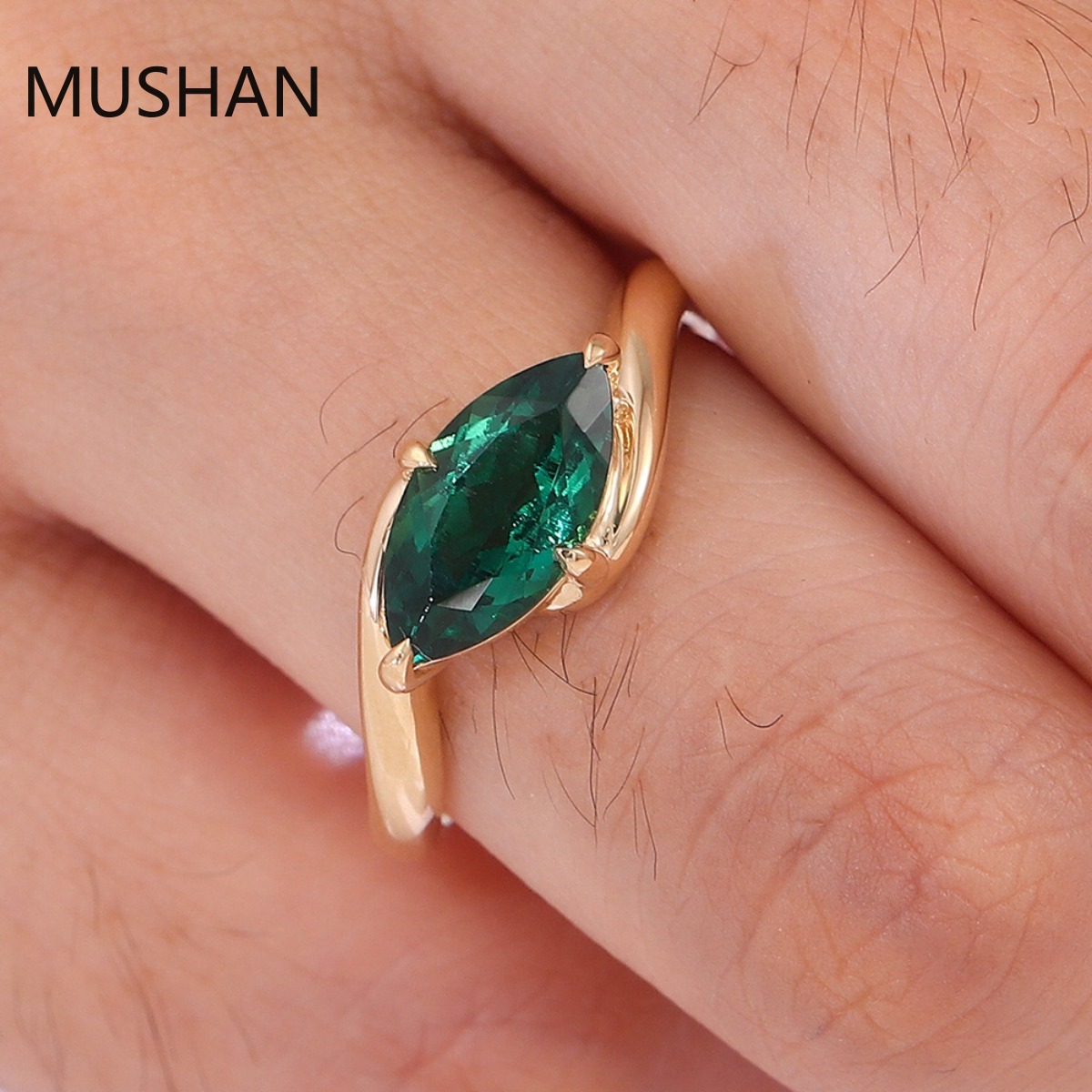 MUSHAN Lüks Özel Tasarım 14K 1 - Moissanite Ring incelemesi ve fiyatı
