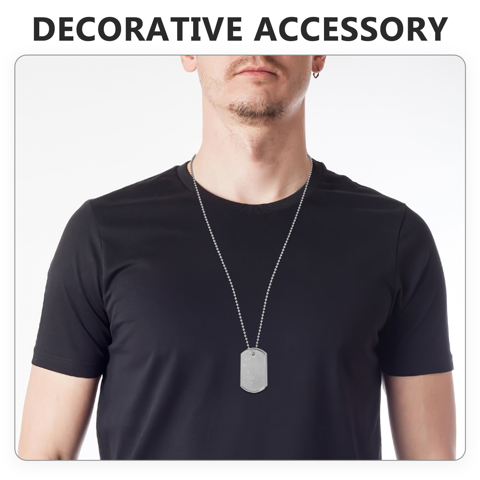 1 takım Cosplay köpek künyeler - Mens Dog Tag Necklace incelemesi ve fiyatı