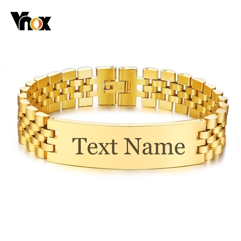 Vnox erkek 15mm geniş kimlik e - Jewelry Watches Men incelemesi ve fiyatı