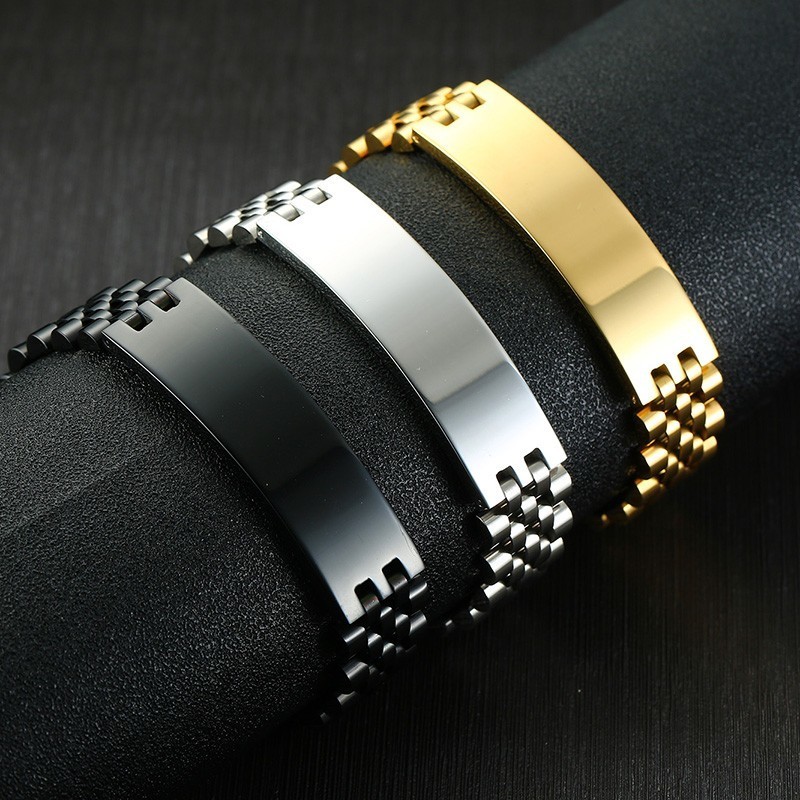 Vnox erkek 15mm geniş kimlik e - Jewelry Watches Men incelemesi ve fiyatı