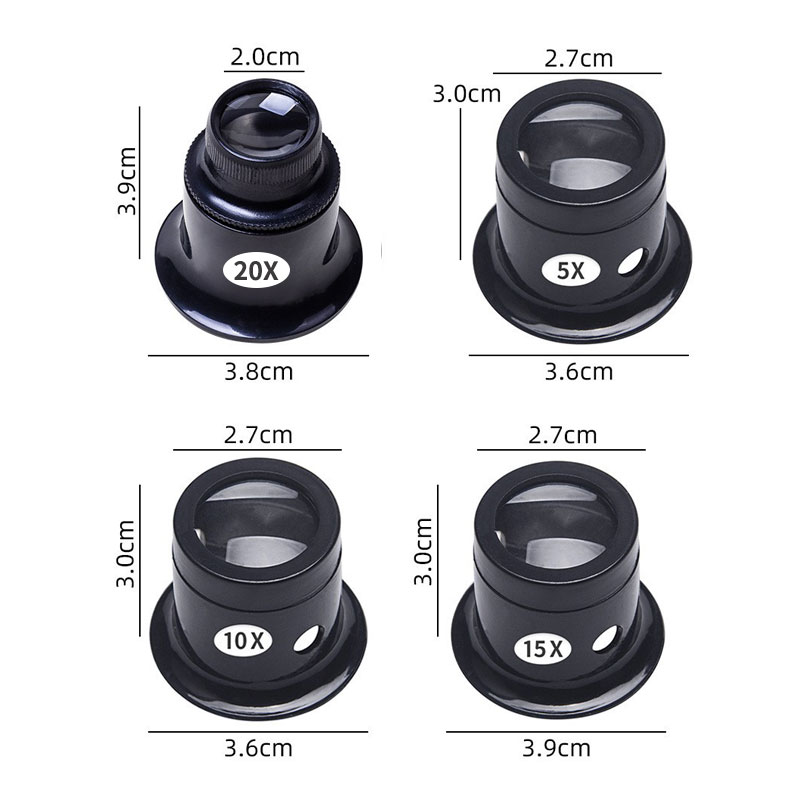 4 adet/takım monoküler büyüteç - Jewelry Eyewear Watches & Accessories incelemesi ve fiyatı