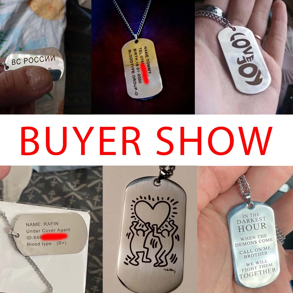 Askeri Ordu Taktik Kişiselleşt - Mens Dog Tag Necklace incelemesi ve fiyatı