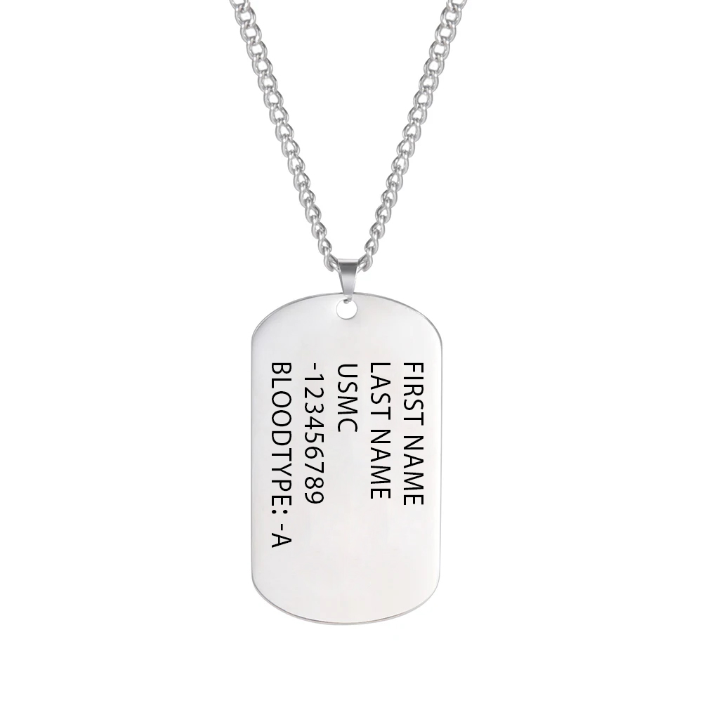 Askeri Ordu Taktik Kişiselleşt - Mens Dog Tag Necklace incelemesi ve fiyatı