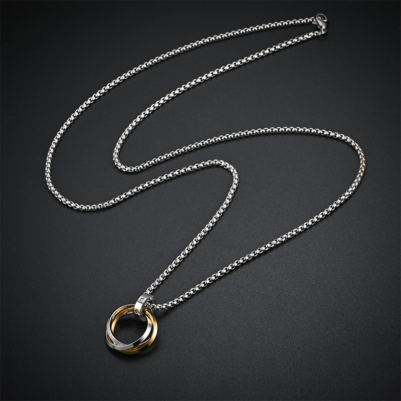 Moda Erkek Kolye 3 Yuvarlak Yü - Mens Dog Tag Necklace incelemesi ve fiyatı