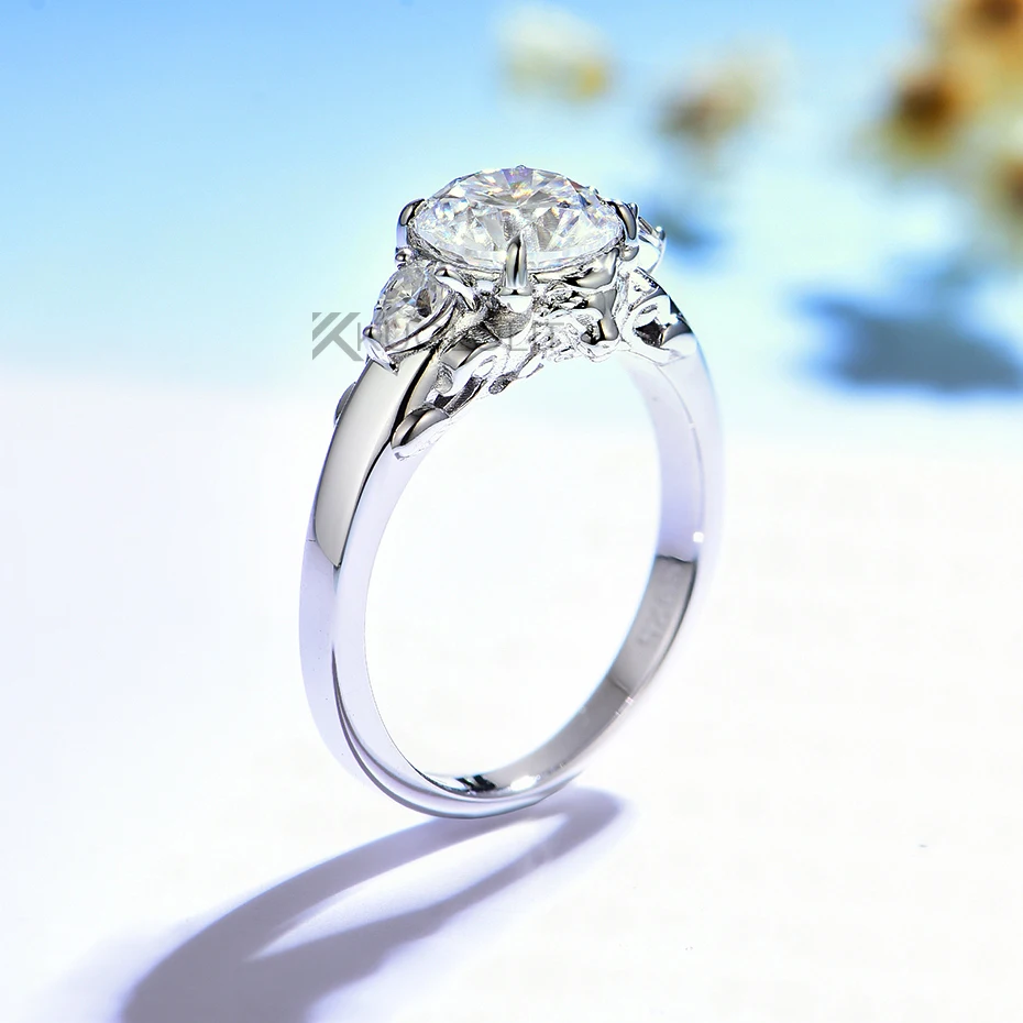 7.5MM Yuvarlak D VVS1 Aslan So - Moissanite Ring incelemesi ve fiyatı