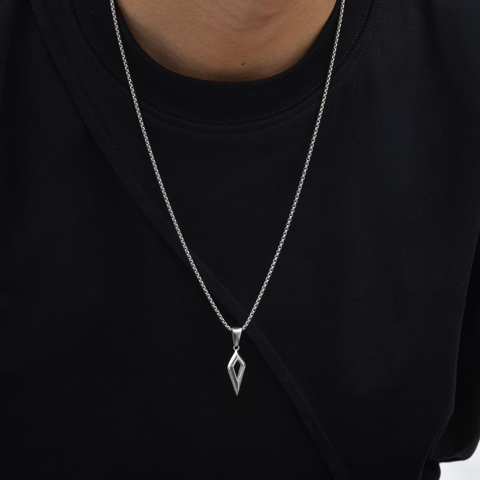 Vnox Paslanmaz Çelik Dikey Çub - Mens Dog Tag Necklace incelemesi ve fiyatı